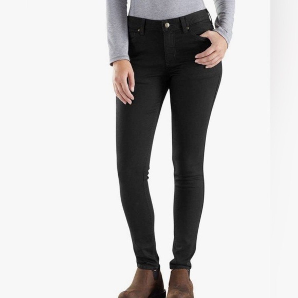 CARHARTT Layton Slim Fit Skinny Leg Jeans Size 8 Tall NWT Mid-Rise‎ Rugged